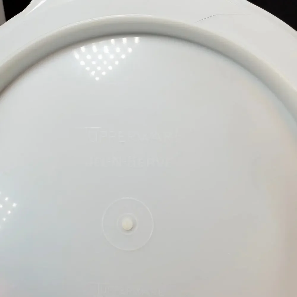 Vtg 3 Piece Tupperware Jel-N-Serve Mold 631 Heart Lid 616 Mold 617 Serving Tray